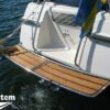1.8 metre teak powerboat bathing platform