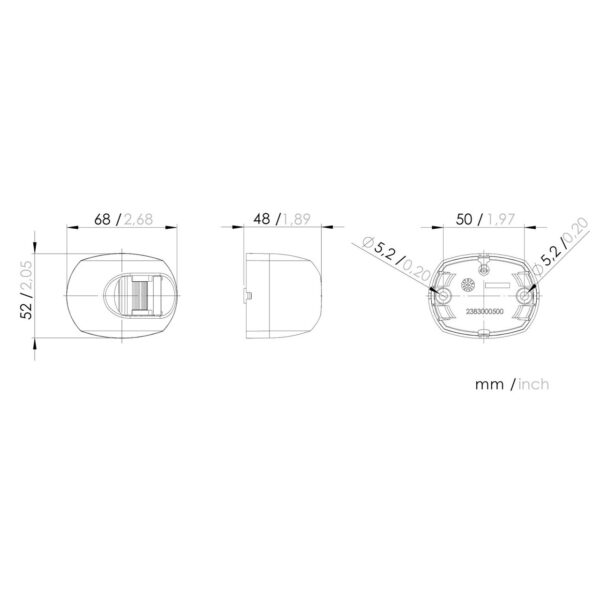 S34 LED Starboard Drawing