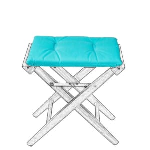Cushion Set for Teak Directors Stool - Aqua