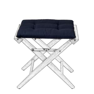 Cushion Set for Teak Directors Stool - Navy
