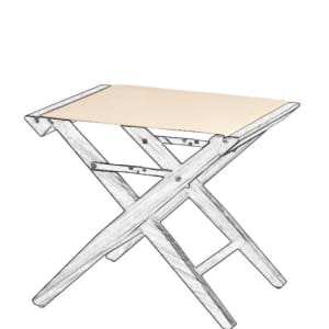 Replacement Canvas for Teak Directors Stool - Beige