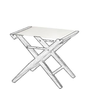 Replacement Canvas for Teak Directors Stool - White