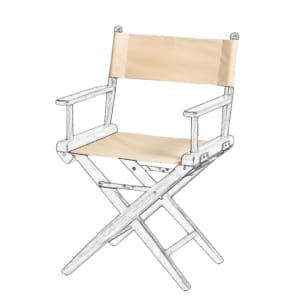 Canvas Set for Teak Directors Chair and Helmsman Seat - Beige