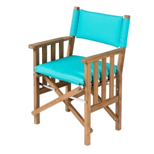 Cushion Set for Teak Directors Chair II and Helmsman Seat II - Aqua