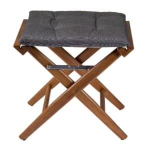 Solid Teak Directors Stool- (Frame Only) - Oiled